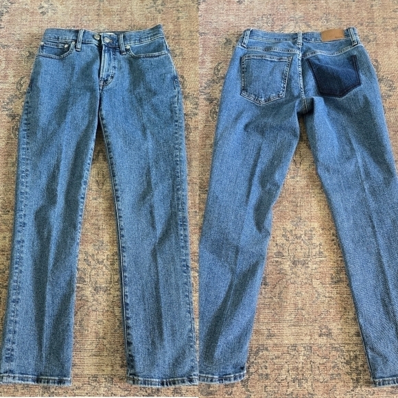 Madewell The Mid-Rise Perfect Vintage Jean Blue Denim NG442 Size 24 - Picture 1 of 9